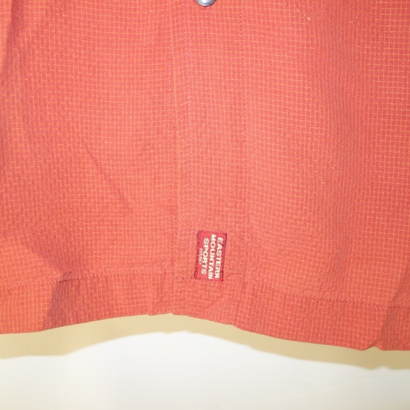 EMS Button Down Short Sleeve Shirt Mens M‎ Rust - Picture 2 of 5